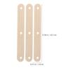 UKCOCO 50pcs Natural Wood Ice Cream Sticks with 3 Holes, Wooden Ice Pop Sticks for Crafting and DIY, Suitable for Ice Lollies and Homemade Ice Pop in Arts and Crafts view 2