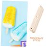 UKCOCO 50pcs Natural Wood Ice Cream Sticks with 3 Holes, Wooden Ice Pop Sticks for Crafting and DIY, Suitable for Ice Lollies and Homemade Ice Pop in Arts and Crafts view 3