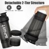 Alaoo Protein Shaker Bottle, 2Pcs Shaker Protein Shakes with Mix Ball Pill Organizer and Storage, Sports Water Bottle for Sports People Fitness Enthusiasts in Gym and Outdoor, Black and Green view 3