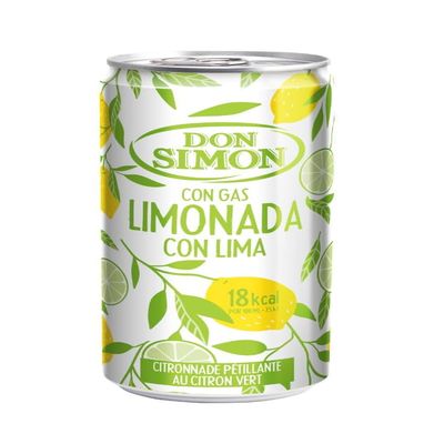 Sparkling Lemon & Lime Soft Drink, 330 ml Cans Don Simn Pack of 8