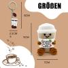 HeDaKang Coffee Gift for Coffee Lovers Coffee Gifts - Positive Potato Series Crochet Coffee to Go Mug Lucky Charm Coffee Gifts for Men Women (Colleagues) view 3