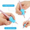 10 Pcs Pencil Grips for Children,Silicone Pen Grip,Easy Gripping Writing Aid Grips,Ergonomic Corrector Writing Aid Tool,Perfect for Kids Adults Students Toddlers and Preschoolers (Random Colours) view 3
