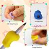 10 Pcs Pencil Grips for Children,Silicone Pen Grip,Easy Gripping Writing Aid Grips,Ergonomic Corrector Writing Aid Tool,Perfect for Kids Adults Students Toddlers and Preschoolers (Random Colours) view 4