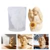 XuQiZZpp Flower Staue Silicone Candle Mold Food Grade Silicone For Resin Casting Making Candle Soap Chocolate Baking view 2