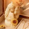 XuQiZZpp Flower Staue Silicone Candle Mold Food Grade Silicone For Resin Casting Making Candle Soap Chocolate Baking view 4