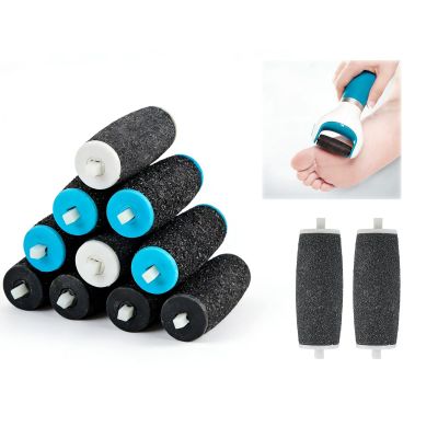 12Pcs Foot File Replacement Rollers, 80/60/45 Grit Replacement Rollers for Electric Pedicure Machine Hard Skin Remover for Feet