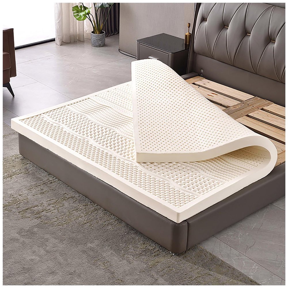 100% Natural Latex Mattress 7-Zone Orthopedic Design 1-6 Inch Thickness Cool Sleep & Pressure Relief Perfect for Comfort 100cm x 200cm Eco-Friendly Sleep Solution