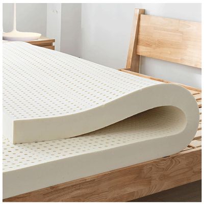 100% Natural Latex Mattress Topper 1/2/3/4 Inch Thick Breathable Honeycomb Design Compression Resistant Non-Deforming 110x220cm (43x87in) - Ultimate Comfort & Support.
