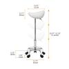 L6NqIAG Rolling Stool Rolling Stool Hydraulic Saddle Salon Massage Chair Tattoo Facial Spa Office view 4