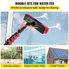 12 36FT Teles Water Fed Brush for Window & Solar Panel Cleaning Extendable Conserva Roof Cleaner High Reach Cleaning Pole Efficient Water Fed System view 2
