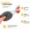 Stainless Steel Wool Scrubber (20g) Pack of 12 + 1 | Flexible Scouring Pads for Kitchen Dishes, Pots, Pans, & Sinks view 4