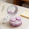 Gihioue Travel Contact Lens Case with Mirror Tweezers Rechargeable Box, Contact Lens Case with Cleaning Function - for Coloured Scleral Soft RGP Lenses for Everyday Outdoor Home School, purple, Siehe view 3