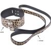 10-Piece Golden Leopard Print Leather Couples Fitness Set - Multi-Functional Home Workout Accessories - Couple Gift view 3
