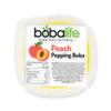 Bobalife Peach Popping Boba Pearls 100g Fruit Juice Filled Bubble Tea Pearls, Boba Topping for Drinks, Desserts & Cocktails Vegan & Gluten Free
