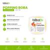 Bobalife Peach Popping Boba Pearls 100g Fruit Juice Filled Bubble Tea Pearls, Boba Topping for Drinks, Desserts & Cocktails Vegan & Gluten Free view 2