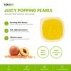 Bobalife Peach Popping Boba Pearls 100g Fruit Juice Filled Bubble Tea Pearls, Boba Topping for Drinks, Desserts & Cocktails Vegan & Gluten Free view 3
