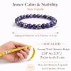 FLEXXORA GLOBAL Inner Calm & Stability Crystal Bracelet, Healing with Hematite & Amethyst, Includes Authenticity Certiticate. view 4