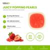 Bobalife Strawberry Popping Boba Pearls 100g Fruit Juice Filled Bubble Tea Pearls, Boba Topping for Drinks, Desserts & Cocktails Vegan & Gluten Free view 3