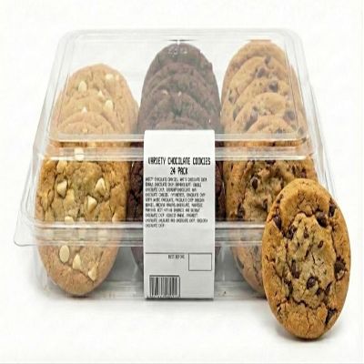 Gourmet Variety Chocolate Cookies, Assorted Chocolate Chunk & Double Chocolate Chip, Bakery Fresh Taste, Soft Chewy Texture, Quality Ingredients, Party Platter 24 Pack for Sharing