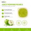 Bobalife Green Apple Popping Boba Pearls 100g Fruit Juice Filled Bubble Tea Pearls, Boba Topping for Drinks, Desserts & Cocktails Vegan & Gluten Free view 3