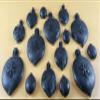 15 x Edible 3D Christmas Baubles, icing toppers, cake cupcakes decorations T091 (Black Shimmer) view 1