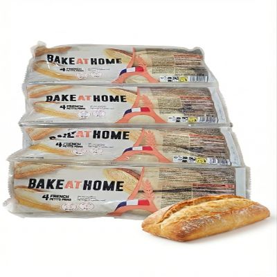 Authentic French Stone Oven Part-Baked White Rolls, Bake at Home, Crispy Golden Crust Soft Airy Inside, Ready in Minutes, 4 Pack with 16 Rolls for Meals & Sandwiches