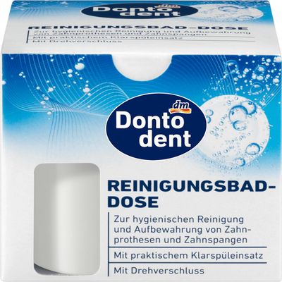 Cleaning the bath box, 1 piece, DM Germany brand, compatible with dontodent - Reinigungsbad-Dose, 1 St