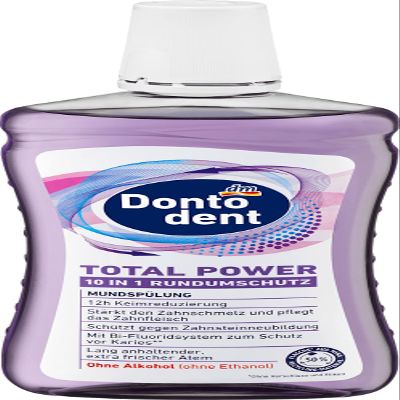 Mundsplung Total Power Mouthwash, 500 ml, DM Germany Brand, Compatible with Dontodent Mundsplung Total Power, 500 ml