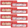 8 Pcs Fake Teeth, False Teeth Set, Tooth Replacement Set for Missing Loose Tooth Fill, Cosplay, Party, Makeup, DIY and Teaching Props view 1