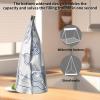 10Pcs Aluminium Foil Bags, 3 Sizes Reusable Aluminum Foil Sealable Storage Bags, Stand Up Foil Bag with Zip Lock & Labels, Aluminum Foil Bags for Food, Vegetable Fruit Meat (3pcs) view 4