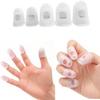 10PCS Silicone Finger Cots,Silicone Nail stopper,Reusable Protectors,Guitar Finger Cot for Pain-Free Strumming,Non-Slip FFinger Caps,Tips Protectors (10 PCS, L) view 1