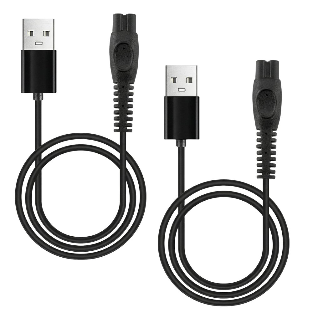 2 Pack 5V Cable for Philips One Blade Charger, Shaver Charger Cable Compatible with Philips One Blade QP2724 QP2824 QP2734 QP2834 QP1924 QP4631 S3241 S3145 S5887 S5884 MG7930 MG7950 MG5950 5000X
