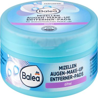 Eye Makeup Remover Pads Oil-Free 50 Pieces DM Germany Compatible with Baala Augen Make-up Entfernerpads lfrei, 50 St