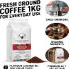 Coffeeholic Mocha Martini Ground Coffee 1kg | Chocolate Inspired Espresso Martini Style Coffee | Smooth Medium Dark Roast | Ground Coffee for Espresso Machines, Cafetiere & Moka Pot view 4