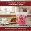 Katsy Style Original Cookie Dunkers | All Butter Malted Milk Cookies With Chocolate Chunks | Half Coated Milk Choco Biscuits For Tea Coffee Dunking | 9 Servings view 3