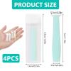 4 Pcs Contact Lens Remover Tool, Contact Lens Plunger, Suckers for Hard Contact Lenses RGP Ortho K Lens Removal Tool Silicone Suction Holder with Storage Tubes Only for Rigid Gas Permeable Hard Lenses view 2