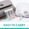 4 Pcs Contact Lens Remover Tool, Contact Lens Plunger, Suckers for Hard Contact Lenses RGP Ortho K Lens Removal Tool Silicone Suction Holder with Storage Tubes Only for Rigid Gas Permeable Hard Lenses view 4