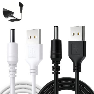 2 Pcs USB Charger Cable Compatible with Fairywill/Bitvae/Seago, Electric Toothbrush Charger Cable DC 3.5 x 1.35mm Replacement Charging Cord, 5V USB Power Lead for Home, Office and Travel Use 1m