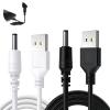 2 Pcs USB Charger Cable Compatible with Fairywill/Bitvae/Seago, Electric Toothbrush Charger Cable DC 3.5 x 1.35mm Replacement Charging Cord, 5V USB Power Lead for Home, Office and Travel Use 1m view 1