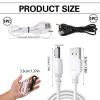 2 Pcs USB Charger Cable Compatible with Fairywill/Bitvae/Seago, Electric Toothbrush Charger Cable DC 3.5 x 1.35mm Replacement Charging Cord, 5V USB Power Lead for Home, Office and Travel Use 1m view 2