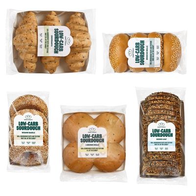 ROBERT ANDREW Low-Carb Sourdough Fitness Bundle, High Protein & Fibre, Freshly Baked Bread, Freezer Friendly, Bagels, Brown Rolls, Brioche Rolls, Croissants, Seeded Loaf