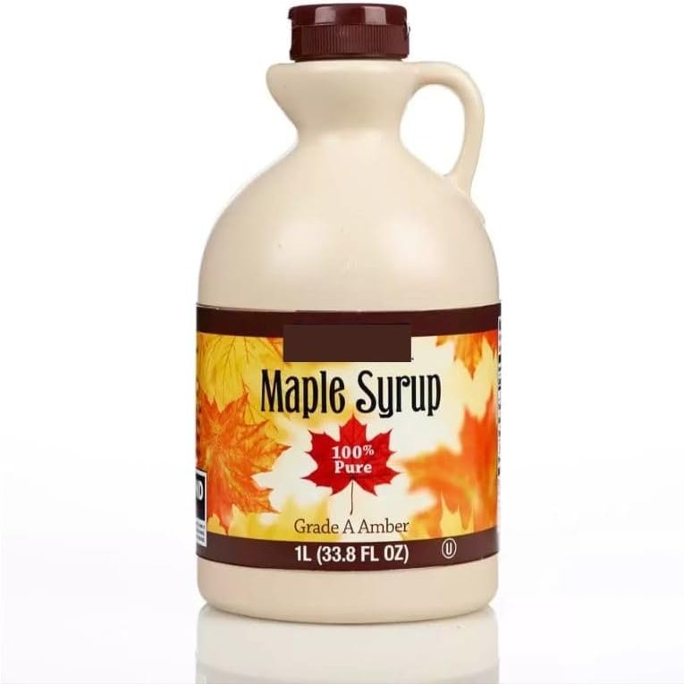 100% Pure Grade A Amber Maple Syrup 1L Bottle | Rich Taste, Natural Sweetener, Perfect for Pancakes, Baking & More