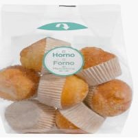 Homo Forno Magdalenas con Azcar, Spanish Muffins with Sugar, 380g, 8 Count. Pack de 2