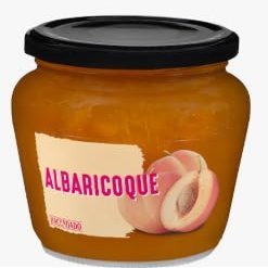 Mermelada de Albaricoque, Apricot Jam, 440g. Pack de 4