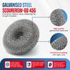 150Pcs Heavy Duty Galvanized Steel Scourers W90 (70g) Bulk Pack Professional Large Wire Scouring Pads for Grill, BBQ, Pots & Pans, Tough Stain & BurntOn Grease Removal Scourers. view 3