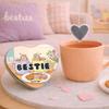 Besties Heart-Shaped Tea Bags Premium Tea Gift Tin (Set of 5) Friendship Gift (Lemon Green Tea) view 2