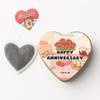 Anniversary Heart-Shaped Tea Bags Gift Tin Romantic Tea Gift for Couples, Husband or Wife Premium Tea, Keepsake Tin (Set of 5) (Chamomile Tea) view 1