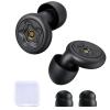 Sleeping Ear Plugs with Eartips & Portable Case, 50dB Ear Plugs for Snoring Blocking, Reusable Silicone Earplugs for Noise Cancelling Traveling Working (Black) view 1