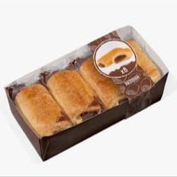 Napolitanas con Relleno de Cacao, Chocolate Filled Pastries. Pack de 3