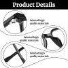 2-Pack Blue Light Blocking Glasses for Women Men, Reading glasses, Anti Glare Clear Computer Glasses to Prevent Eye Strain, Black frame Transparent mirror frame view 3